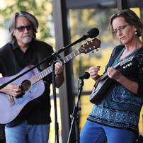Lisa Pappas and Michael Weiss perform during the AnnArbor.com Summer 2012 Concert Series on Friday. Melanie Maxwell I AnnArbor.com